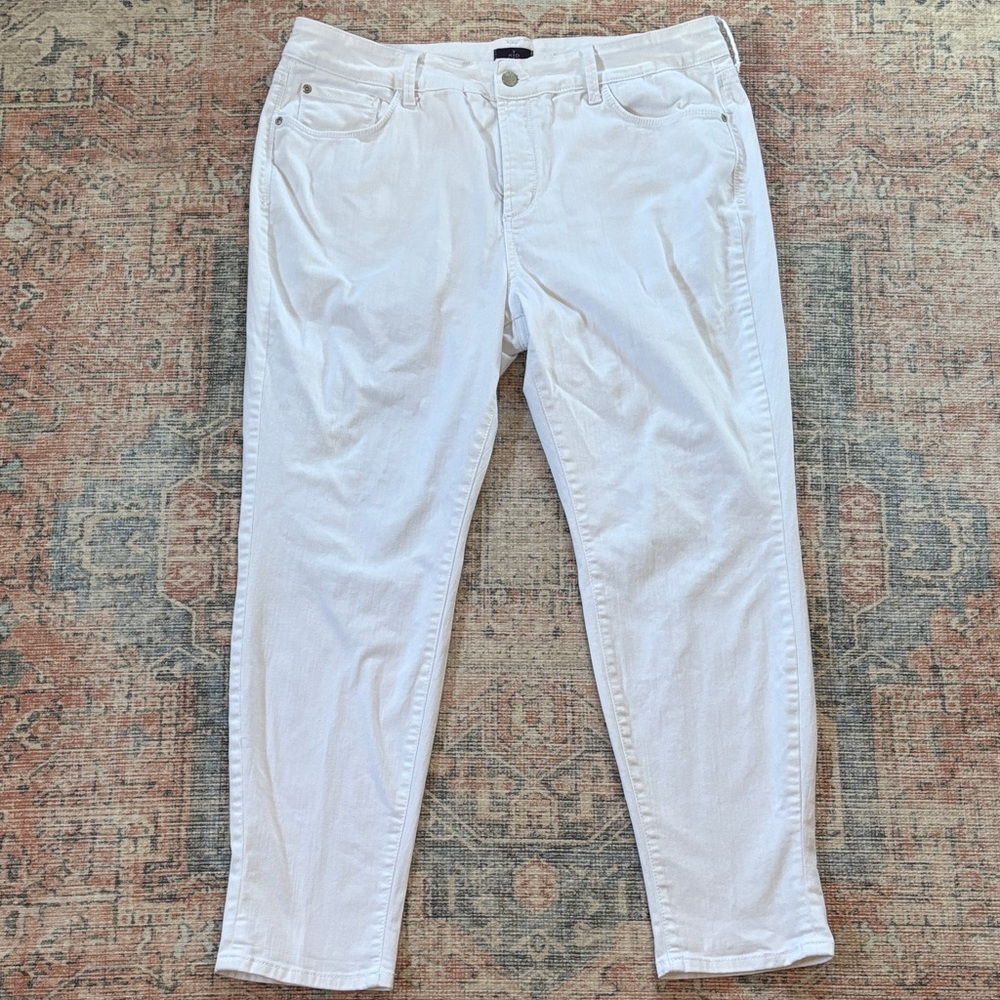 NYDJ White Skinny Boyfriend Jeans Size 18W